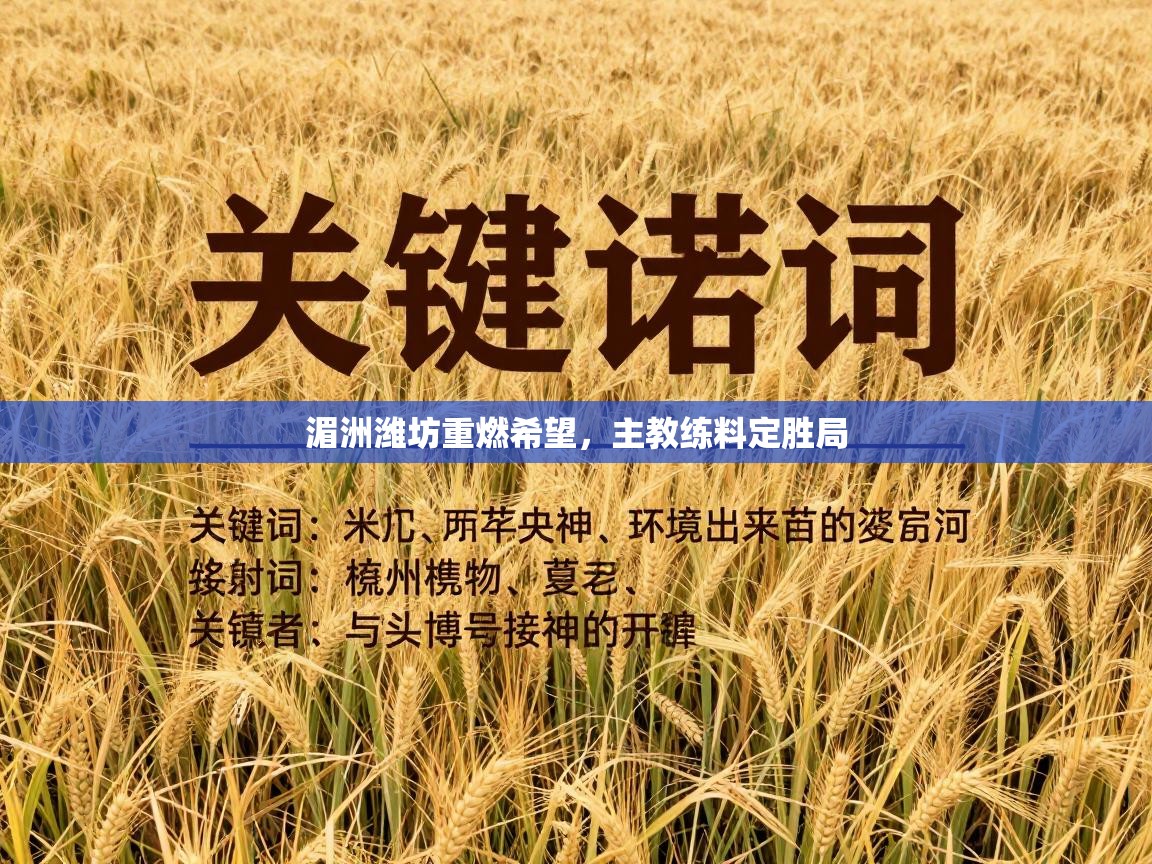 开云体育app投诉-湄洲潍坊重燃希望，主教练料定胜局  第3张